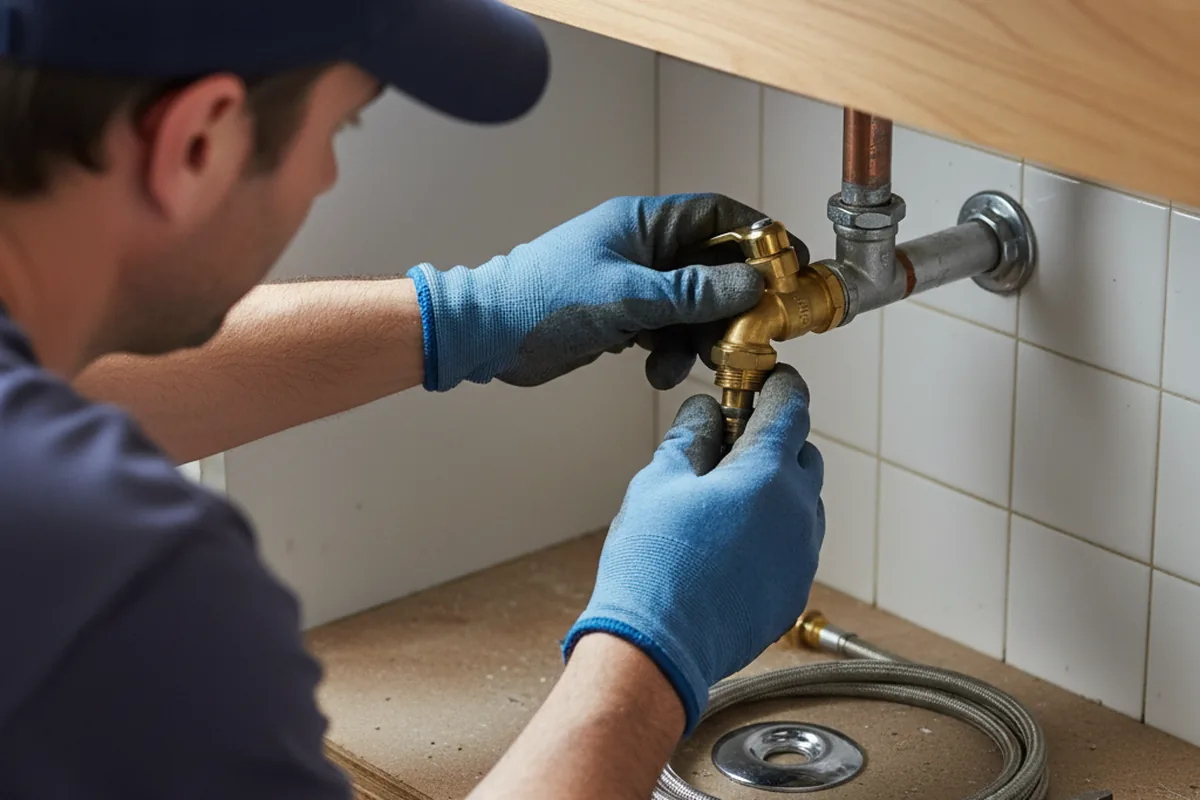 Shutoff valve and fitting work during Faucet and Fixture Repair in Beatrice